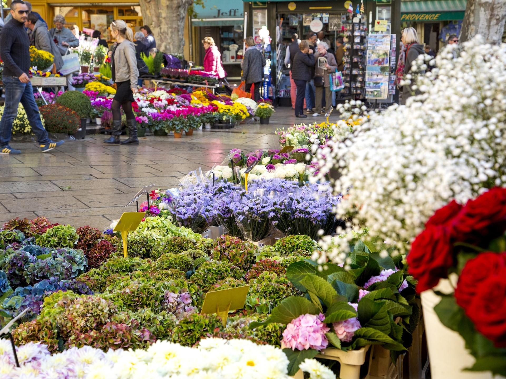Image Le marché aux fleurs d'Aix-en-Provence