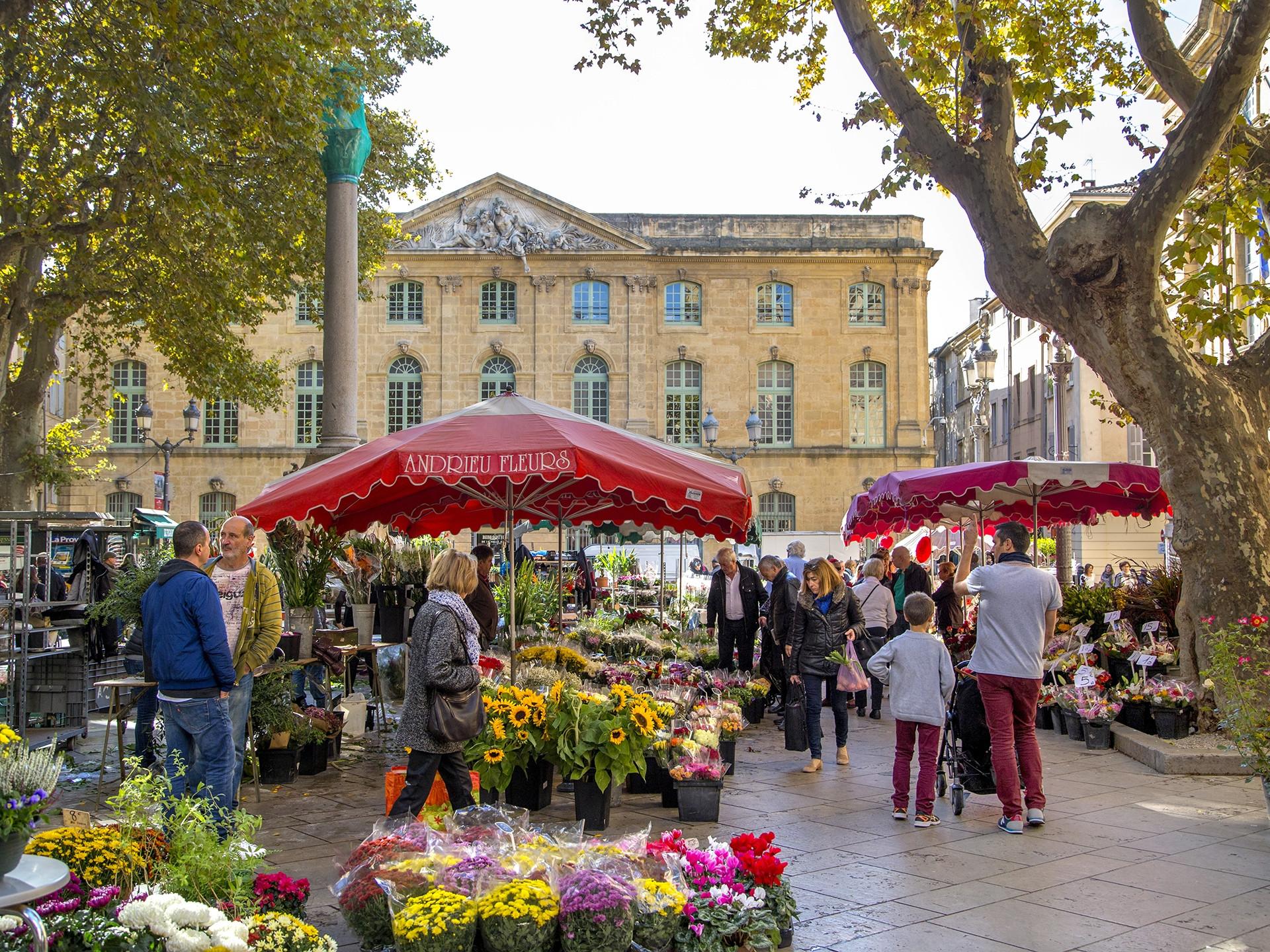 Image Le marché aux fleurs d'Aix-en-Provence